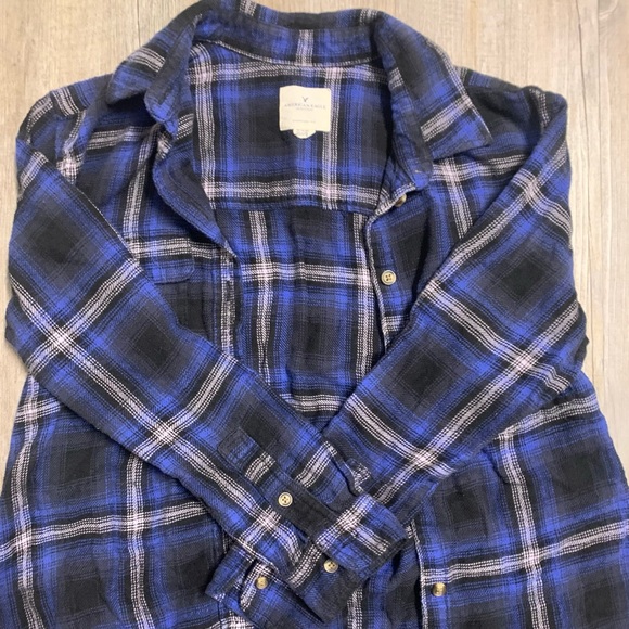 American Eagle Oversized Plaid Shirt - Picture 5 of 5